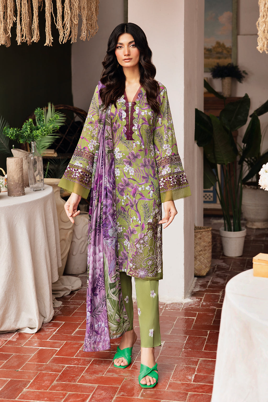 Ramsha | Rangrez Lawn Collection | N-410 - by - Libasekhas UK - Registered Vendor of : Ramsha - 100% Original Designer Dresss