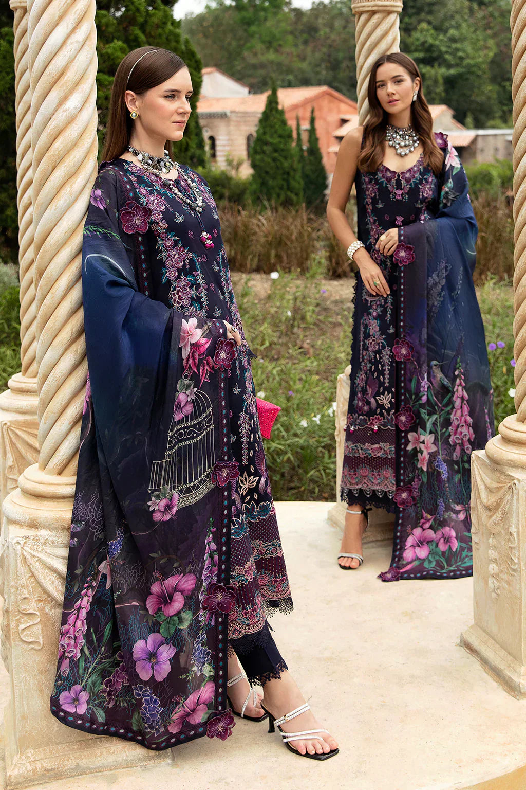 Ramsha | Andaz Collection | Deep Blue - by - Libasekhas UK - Registered Vendor of : Ramsha - 100% Original Designer Dresss