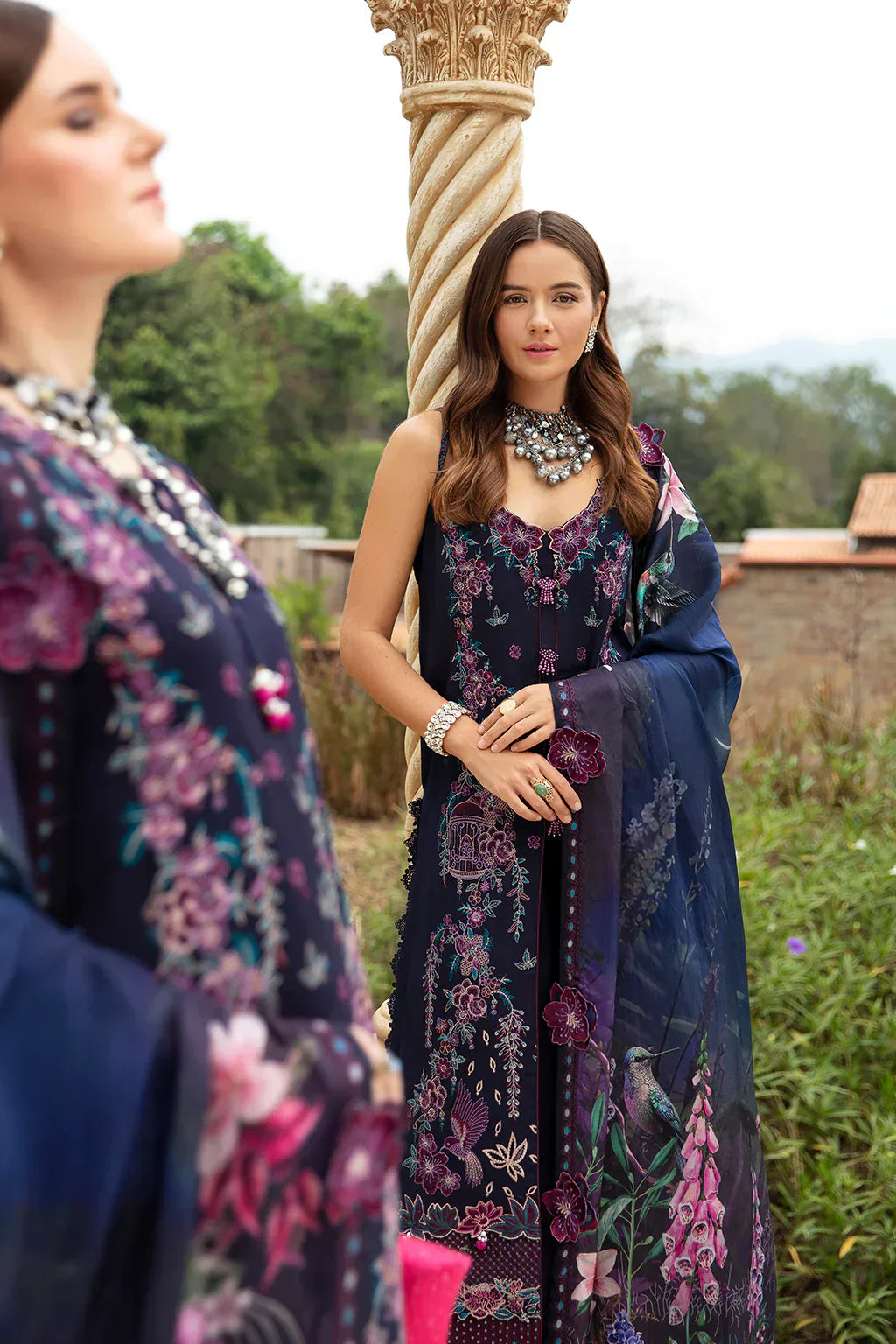 Ramsha | Andaz Collection | Deep Blue - by - Libasekhas UK - Registered Vendor of : Ramsha - 100% Original Designer Dresss