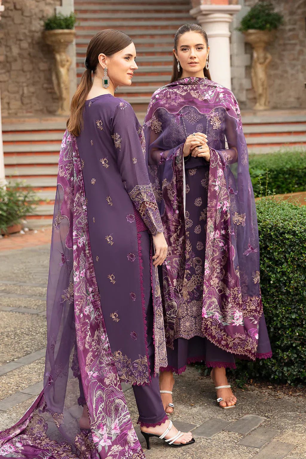 Ramsha | Andaz Collection | PURPLE SAPPHIRE - by - Libasekhas UK - Registered Vendor of : Ramsha - 100% Original Designer Dresss