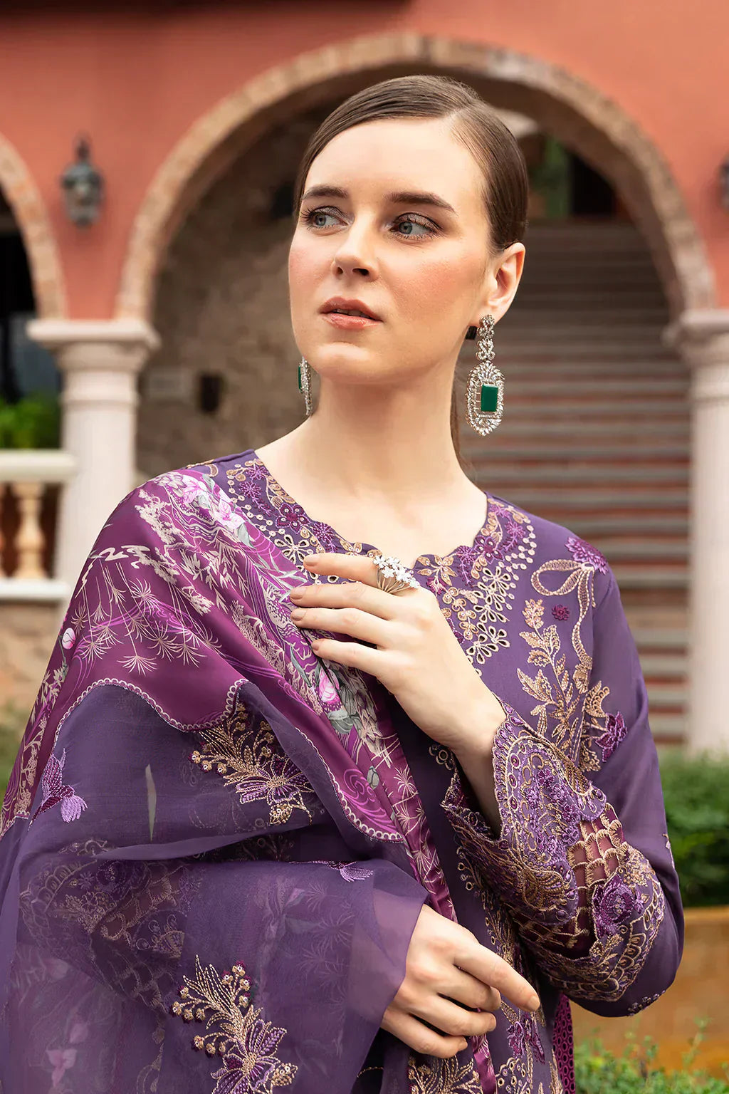 Ramsha | Andaz Collection | PURPLE SAPPHIRE - by - Libasekhas UK - Registered Vendor of : Ramsha - 100% Original Designer Dresss