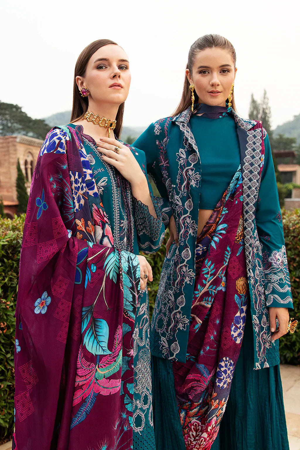 Ramsha | Andaz Collection | SEA BLUE - by - Libasekhas UK - Registered Vendor of : Ramsha - 100% Original Designer Dresss