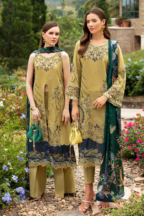 Ramsha | Andaz Collection | OLIVE GREEN - by - Libasekhas UK - Registered Vendor of : Ramsha - 100% Original Designer Dresss