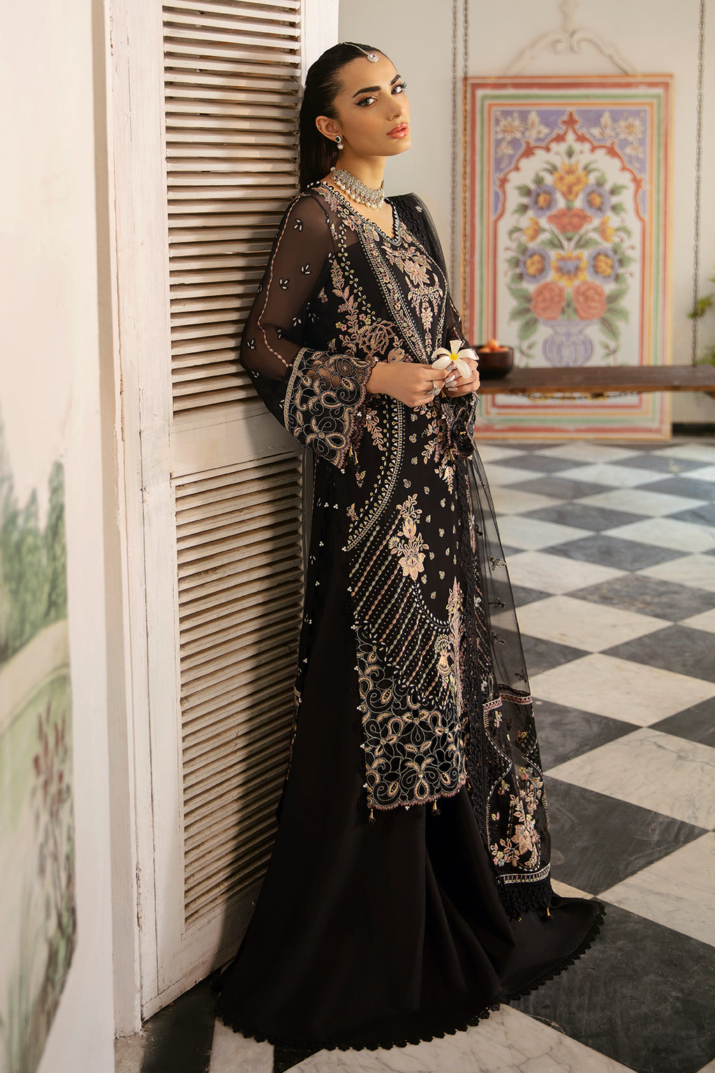 Ramsha | Dastak Luxury Chiffon Collection |  Q-106 - by - Libasekhas UK - Registered Vendor of : Ramsha - 100% Original Designer Dresss