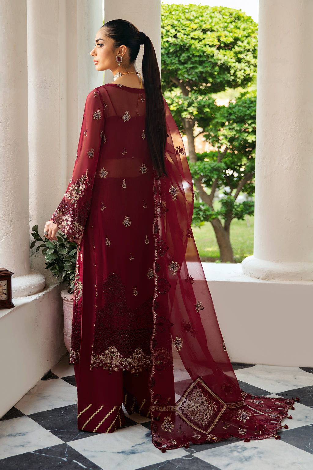 Ramsha | Dastak Luxury Chiffon Collection |  Q-103 - by - Libasekhas UK - Registered Vendor of : Ramsha - 100% Original Designer Dresss