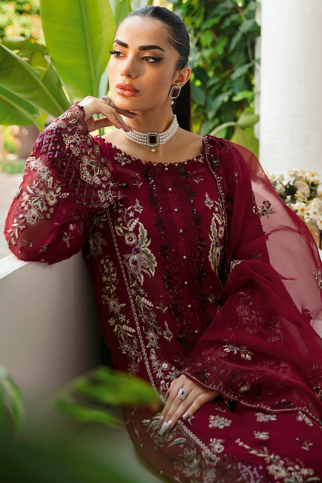 Ramsha | Dastak Luxury Chiffon Collection |  Q-103 - by - Libasekhas UK - Registered Vendor of : Ramsha - 100% Original Designer Dresss