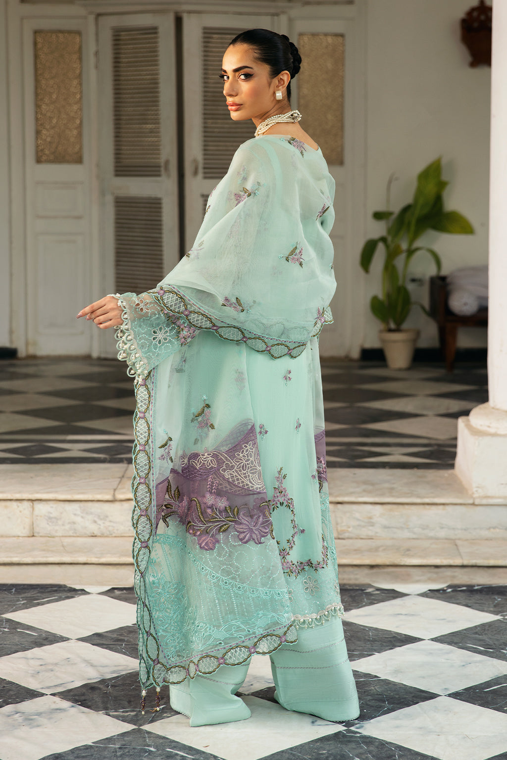 Ramsha | Dastak Luxury Chiffon Collection | Q-102 - by - Libasekhas UK - Registered Vendor of : Ramsha - 100% Original Designer Dresss