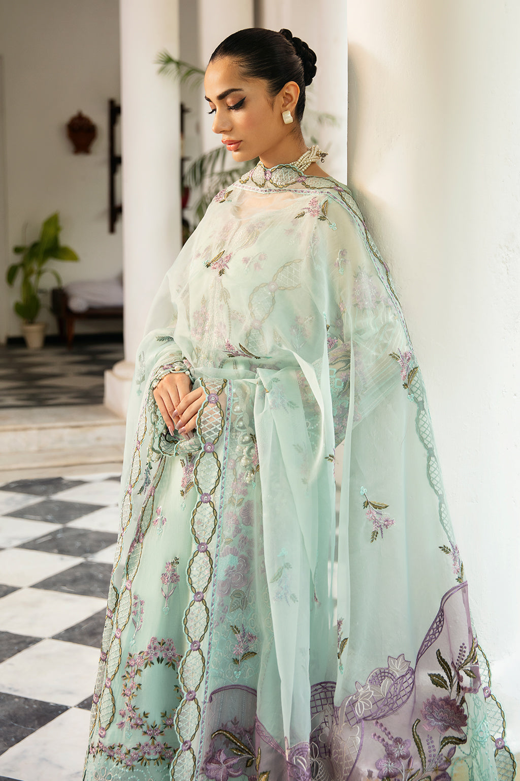 Ramsha | Dastak Luxury Chiffon Collection | Q-102 - by - Libasekhas UK - Registered Vendor of : Ramsha - 100% Original Designer Dresss