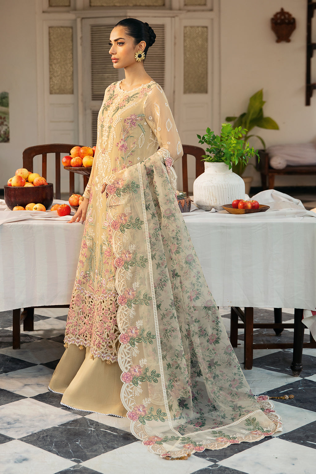 Ramsha | Dastak Luxury Chiffon Collection |  Q-105 - by - Libasekhas UK - Registered Vendor of : Ramsha - 100% Original Designer Dresss
