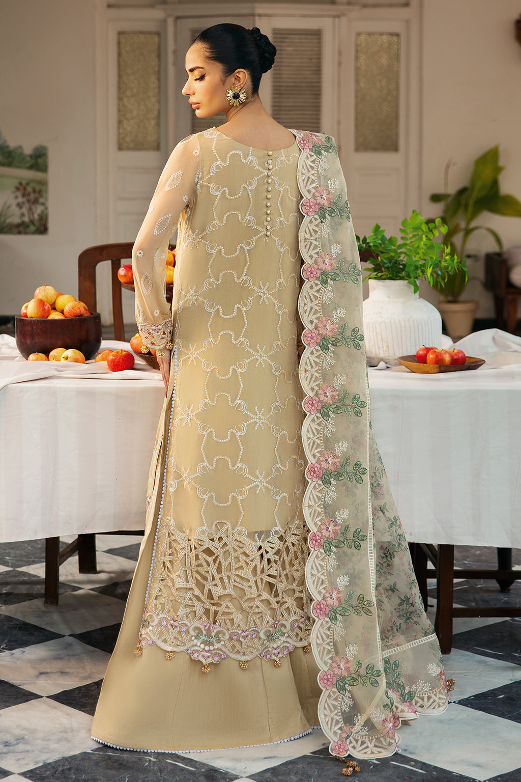 Ramsha | Dastak Luxury Chiffon Collection |  Q-105 - by - Libasekhas UK - Registered Vendor of : Ramsha - 100% Original Designer Dresss