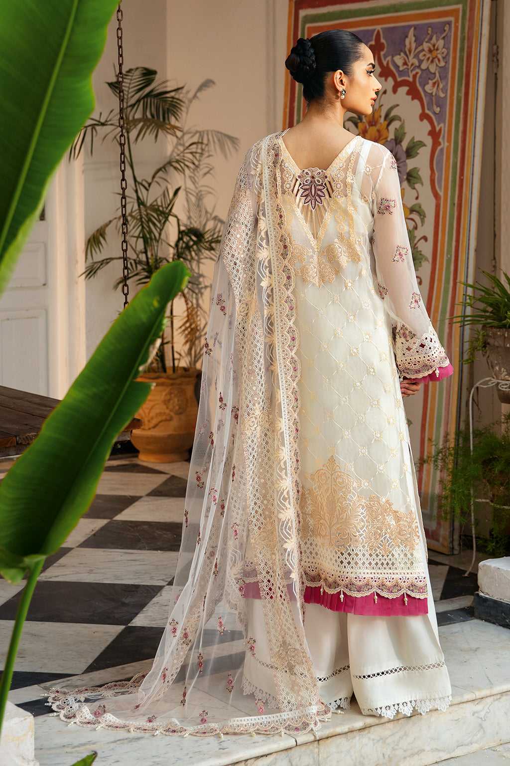 Ramsha | Dastak Luxury Chiffon Collection |  Q-107 - by - Libasekhas UK - Registered Vendor of : Ramsha - 100% Original Designer Dresss