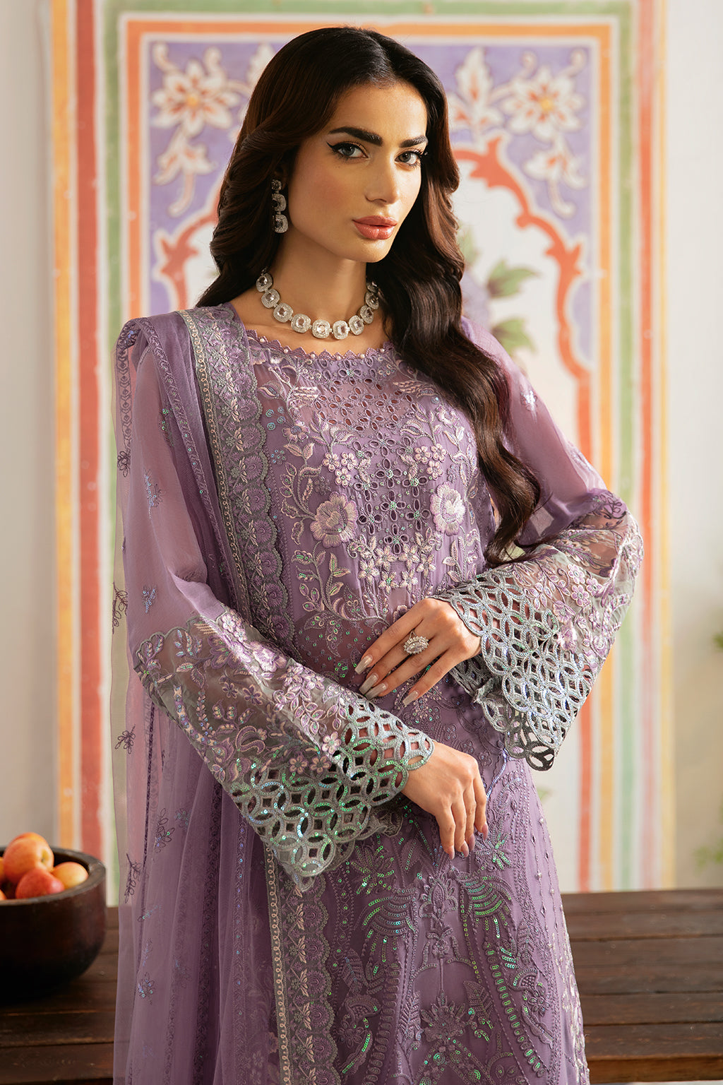 Ramsha | Dastak Luxury Chiffon Collection |  Q-108 - by - Libasekhas UK - Registered Vendor of : Ramsha - 100% Original Designer Dresss