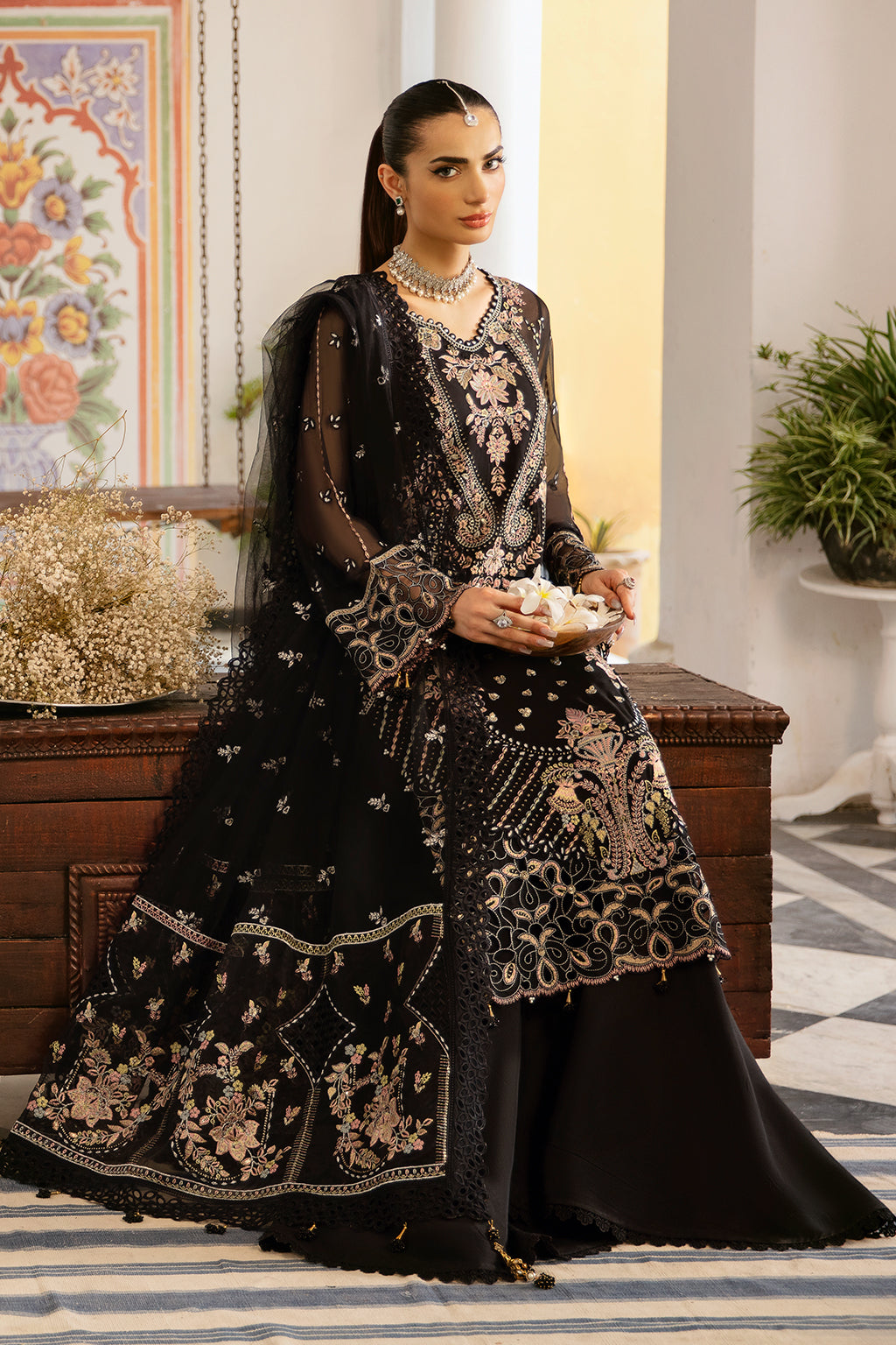 Ramsha | Dastak Luxury Chiffon Collection |  Q-106 - by - Libasekhas UK - Registered Vendor of : Ramsha - 100% Original Designer Dresss