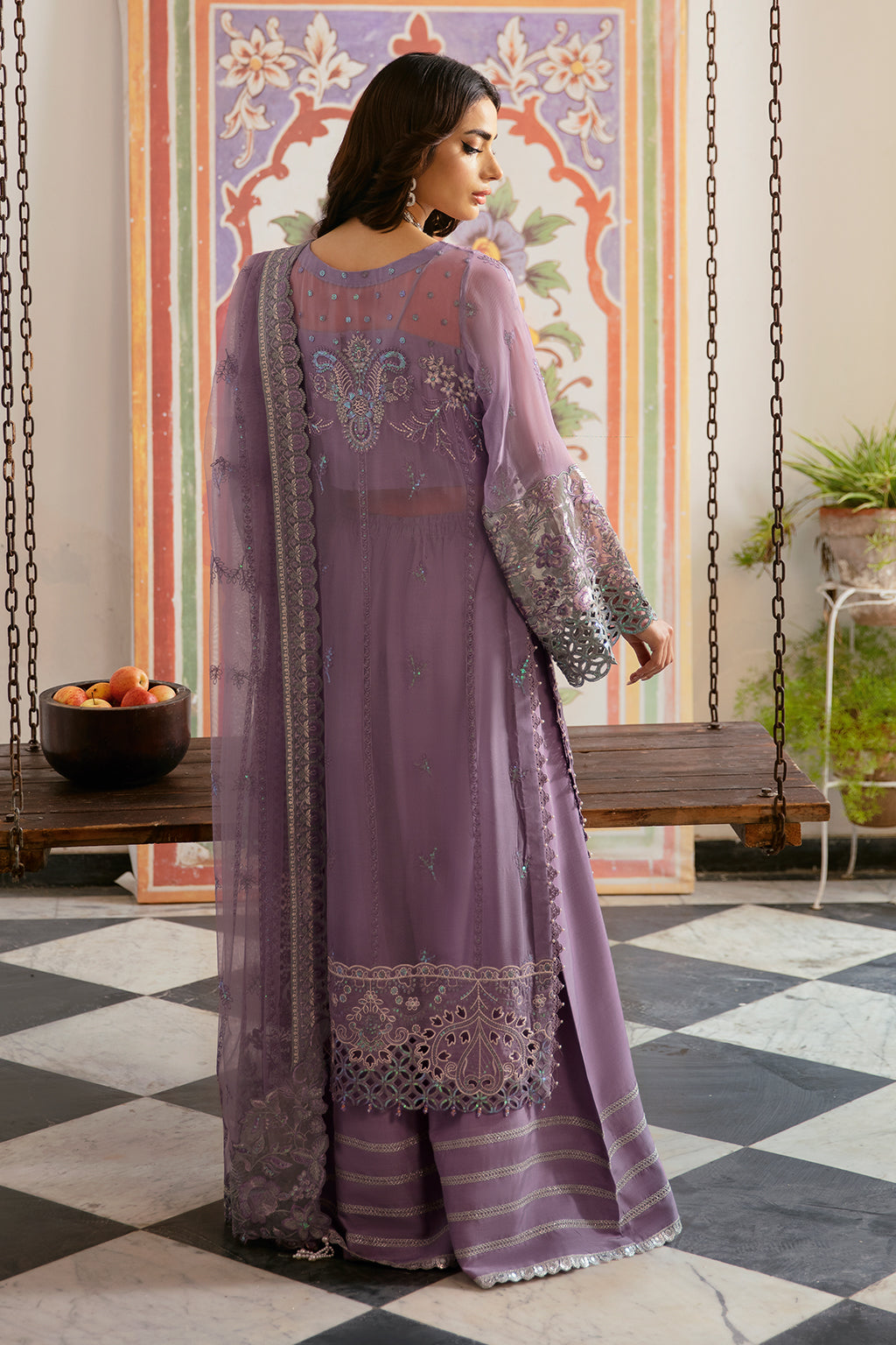 Ramsha | Dastak Luxury Chiffon Collection |  Q-108 - by - Libasekhas UK - Registered Vendor of : Ramsha - 100% Original Designer Dresss