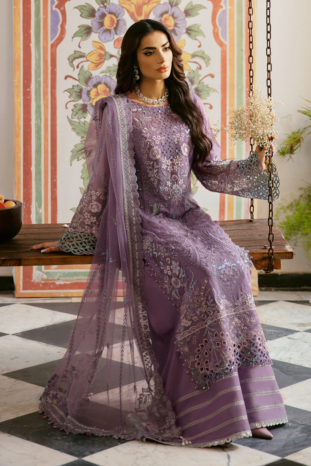 Ramsha | Dastak Luxury Chiffon Collection |  Q-108 - by - Libasekhas UK - Registered Vendor of : Ramsha - 100% Original Designer Dresss