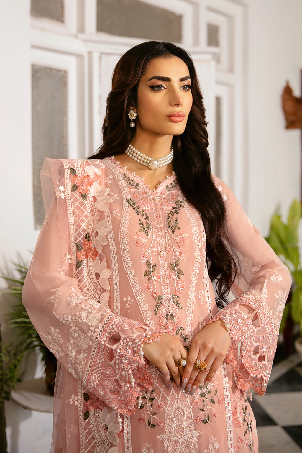 Ramsha | Dastak Luxury Chiffon Collection | Q-101 - by - Libasekhas UK - Registered Vendor of : Ramsha - 100% Original Designer Dresss