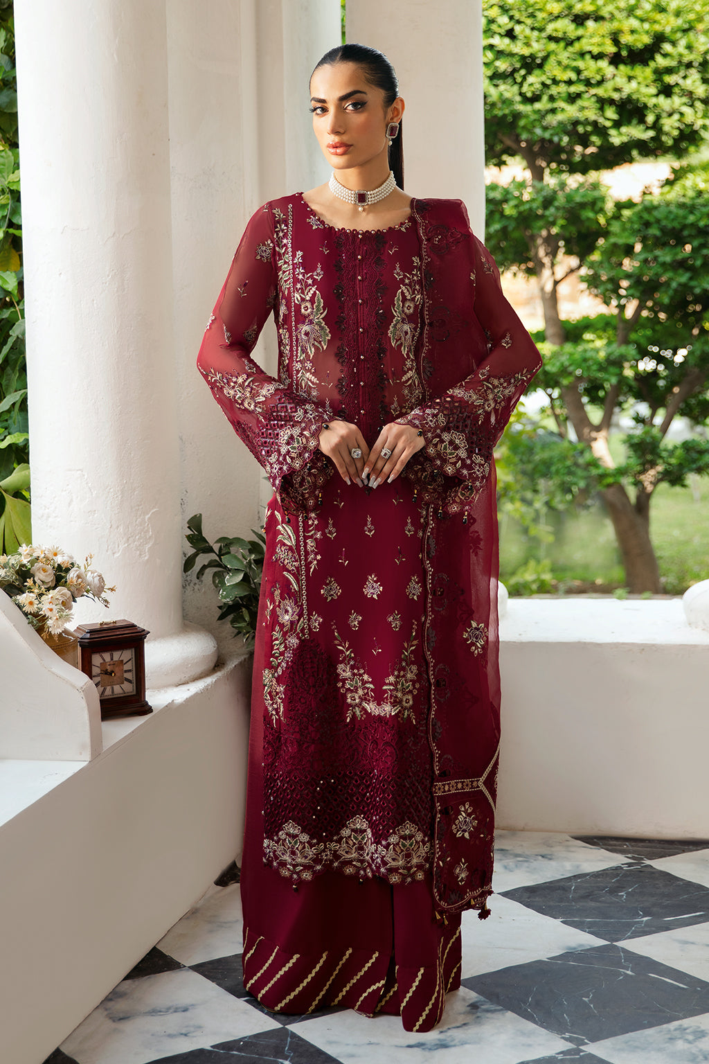 Ramsha | Dastak Luxury Chiffon Collection |  Q-103 - by - Libasekhas UK - Registered Vendor of : Ramsha - 100% Original Designer Dresss