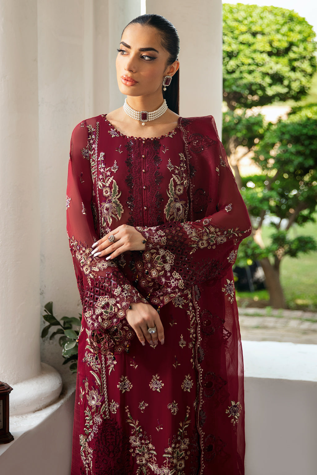 Ramsha | Dastak Luxury Chiffon Collection |  Q-103 - by - Libasekhas UK - Registered Vendor of : Ramsha - 100% Original Designer Dresss