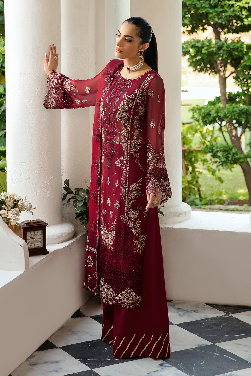 Ramsha | Dastak Luxury Chiffon Collection |  Q-103 - by - Libasekhas UK - Registered Vendor of : Ramsha - 100% Original Designer Dresss