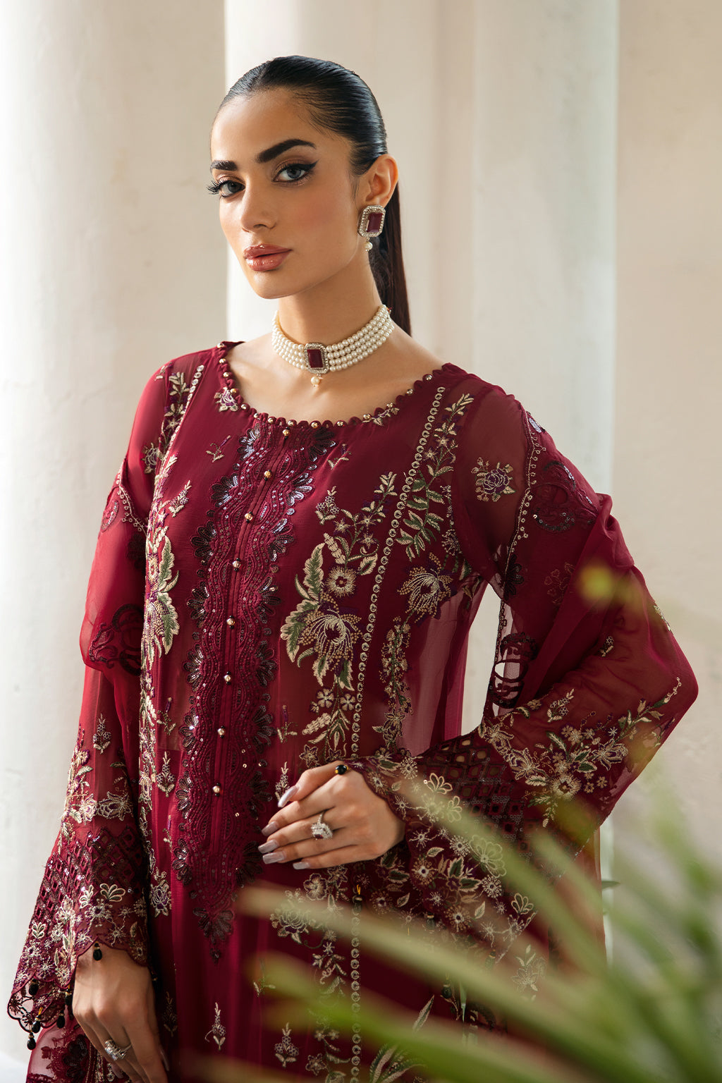 Ramsha | Dastak Luxury Chiffon Collection |  Q-103 - by - Libasekhas UK - Registered Vendor of : Ramsha - 100% Original Designer Dresss
