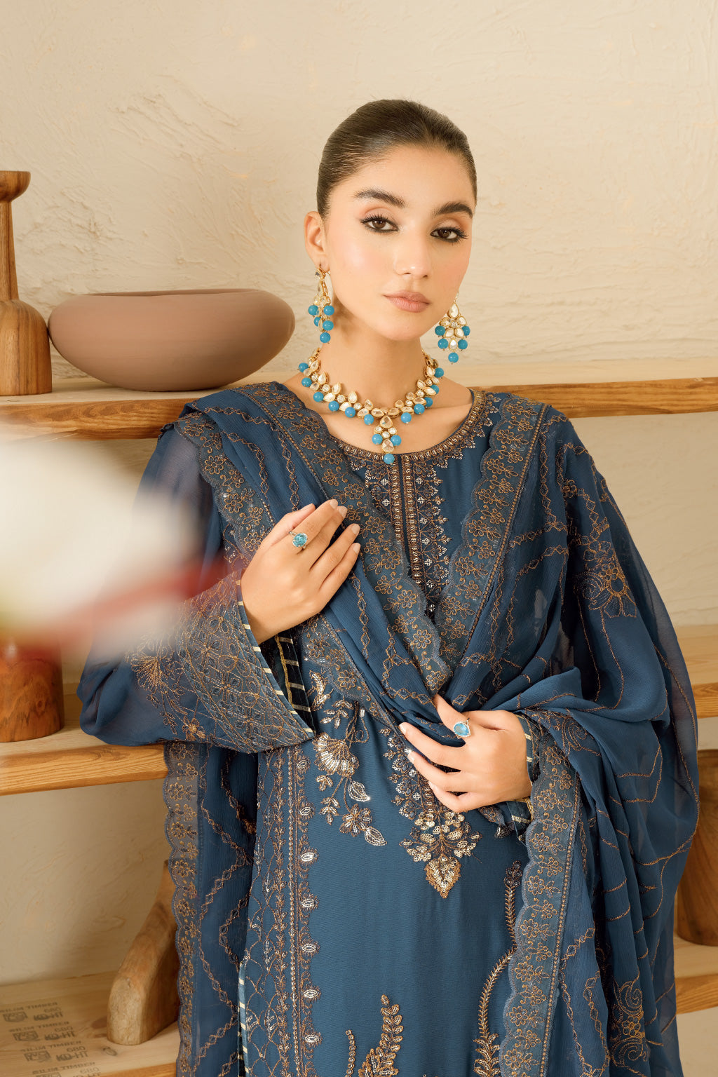 Ramsha | Sonehri Collection | BB-101 - by - Libasekhas UK - Registered Vendor of : Ramsha - 100% Original Designer Dresss