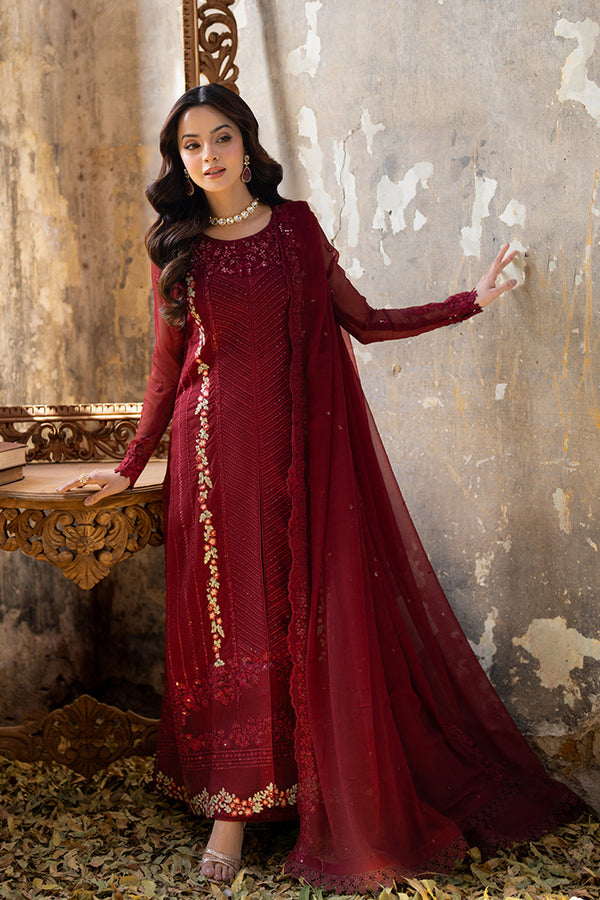 Azure | Ensembles Embroidered Formals | Red Mist - by - Libasekhas UK - Registered Vendor of : Azure - 100% Original Designer Dresss