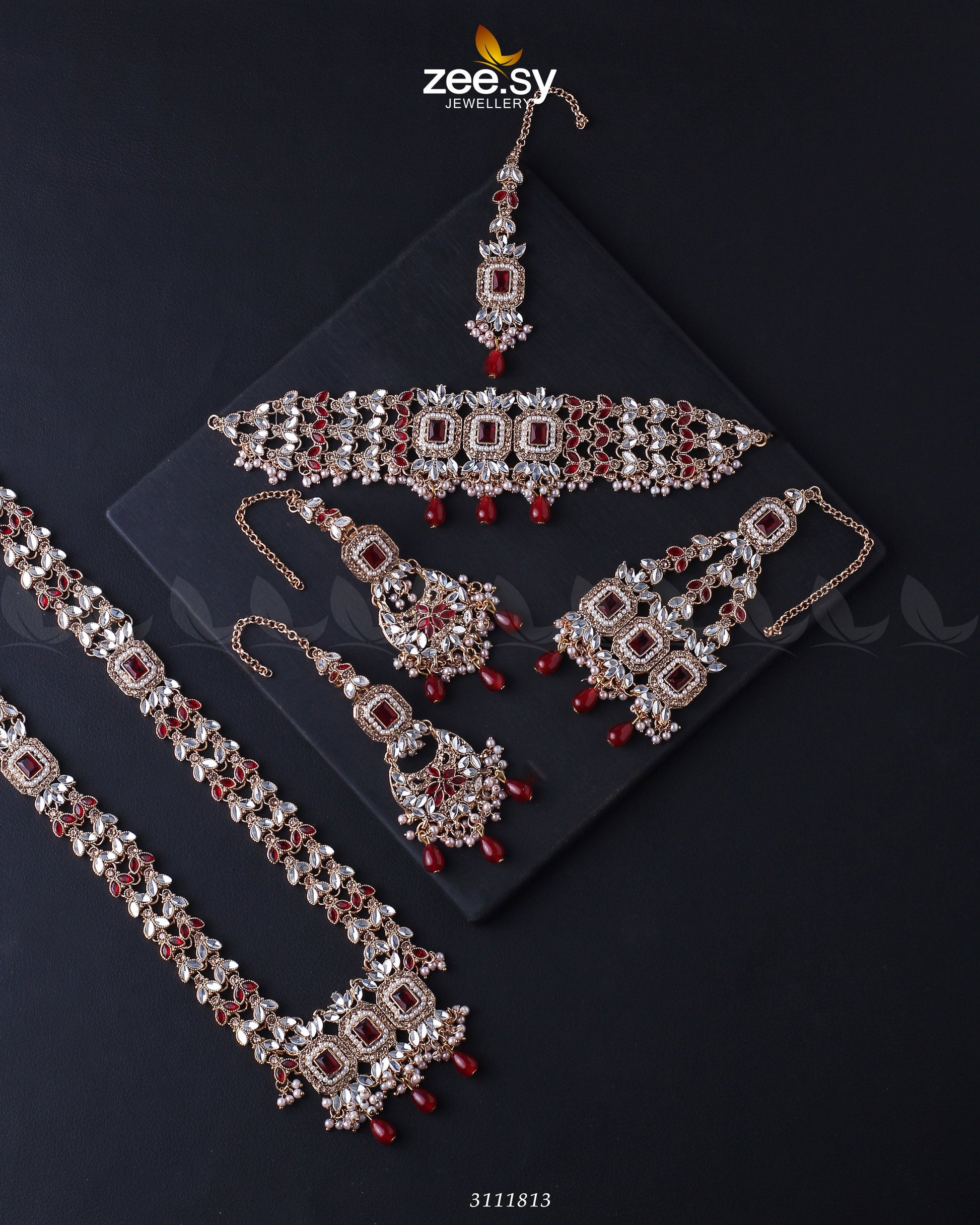 Anushka Bridal Set - by - Libasekhas UK - Registered Vendor of : Zeesy - 100% Original Designer Dresss