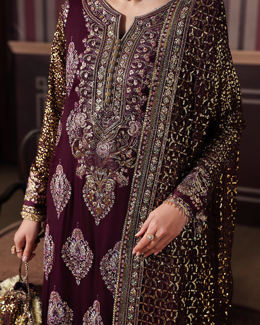 Roheenaz | Royale Eternel Chiffon Edit | Regal Charm - by Libasekhas UK - Registered Vendor of : Roheenaz - 100% Original Designer Dress