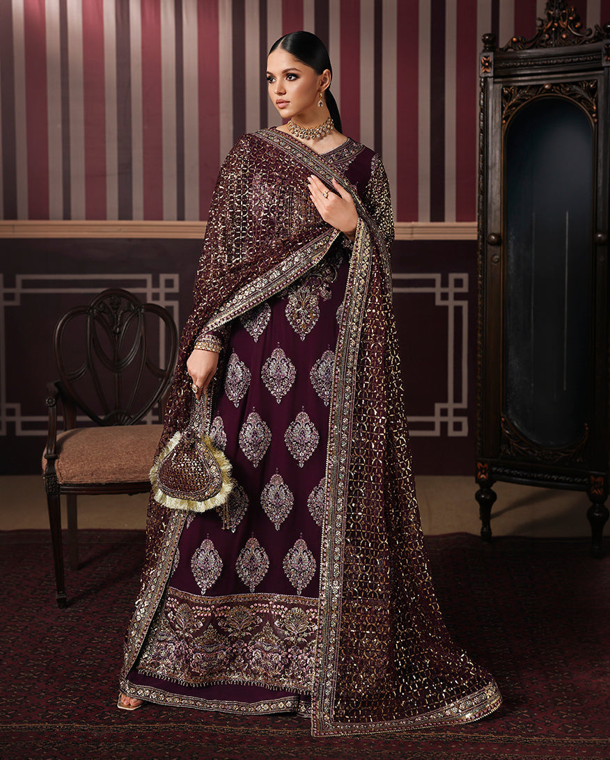 Roheenaz | Royale Eternel Chiffon Edit | Regal Charm - by Libasekhas UK - Registered Vendor of : Roheenaz - 100% Original Designer Dress
