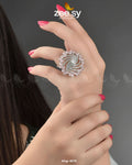 Rhinestone Ring-8276 - by - Libasekhas UK - Registered Vendor of : Zeesy - 100% Original Designer Dresss