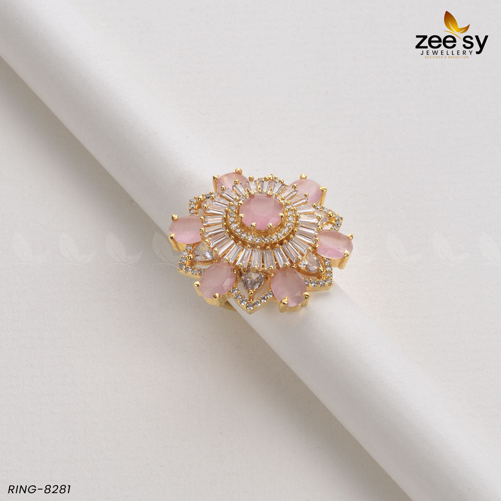 Sunflower Ring-8281 - by - Libasekhas UK - Registered Vendor of : Zeesy - 100% Original Designer Dresss
