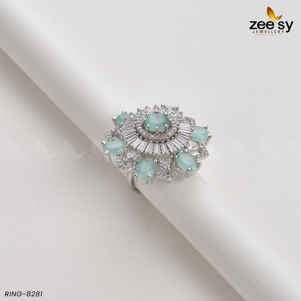 Sunflower Ring-8281 - by - Libasekhas UK - Registered Vendor of : Zeesy - 100% Original Designer Dresss