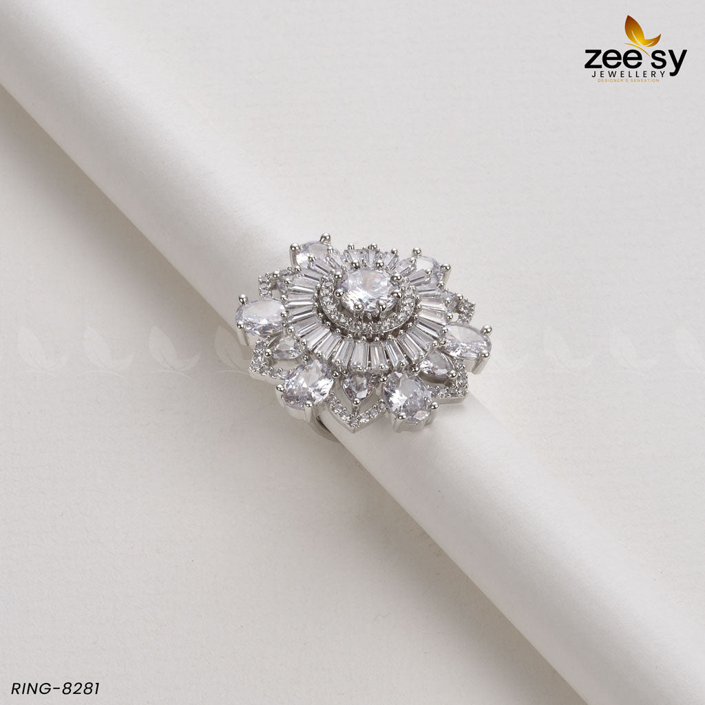 Sunflower Ring-8281 - by - Libasekhas UK - Registered Vendor of : Zeesy - 100% Original Designer Dresss