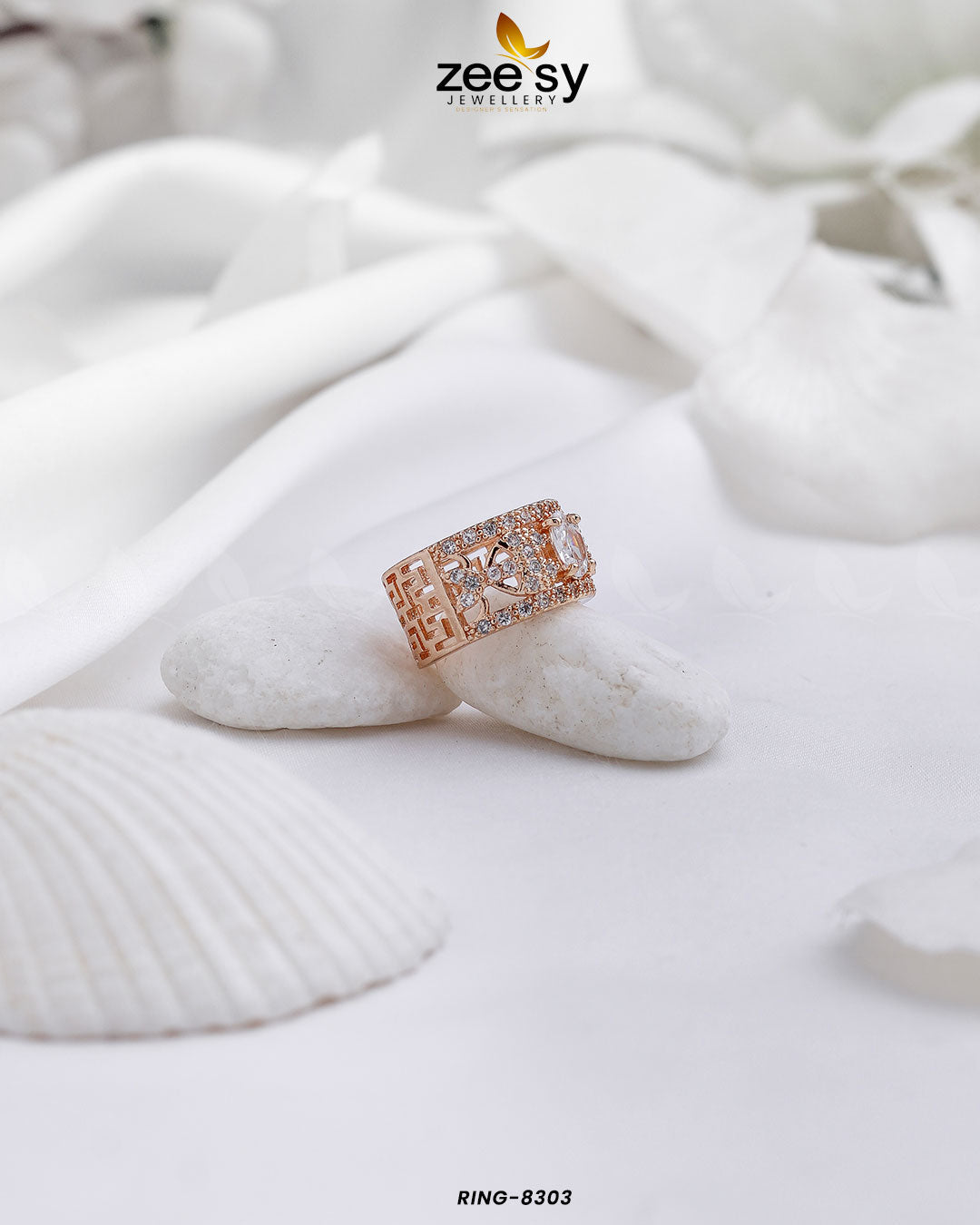 Ring-8303 - by - Libasekhas UK - Registered Vendor of : Zeesy - 100% Original Designer Dresss