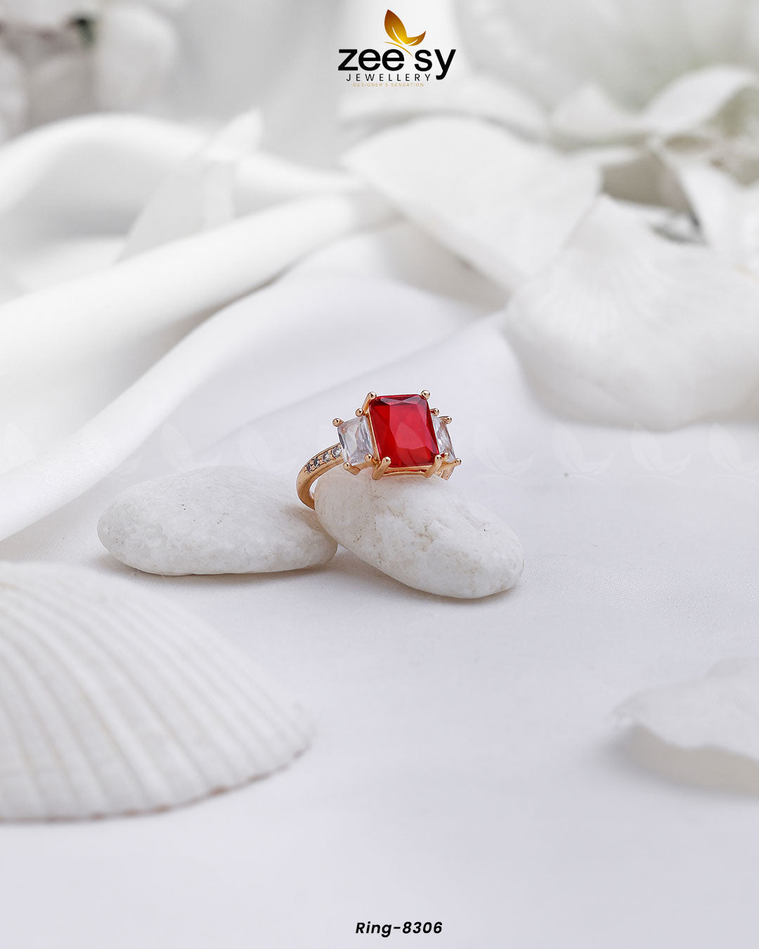 Ring-8306 - by - Libasekhas UK - Registered Vendor of : Zeesy - 100% Original Designer Dresss