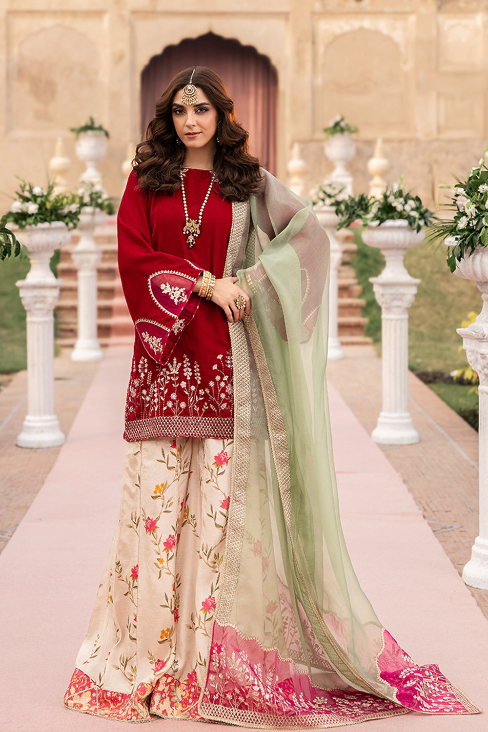 Azure | Vogue Formals | Rose Reverie - by - Libasekhas UK - Registered Vendor of : Azure - 100% Original Designer Dresss