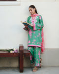 Roheenaz | Whispered Florals | Rose Mist - by Libasekhas UK - Registered Vendor of : Roheenaz - 100% Original Designer Dress