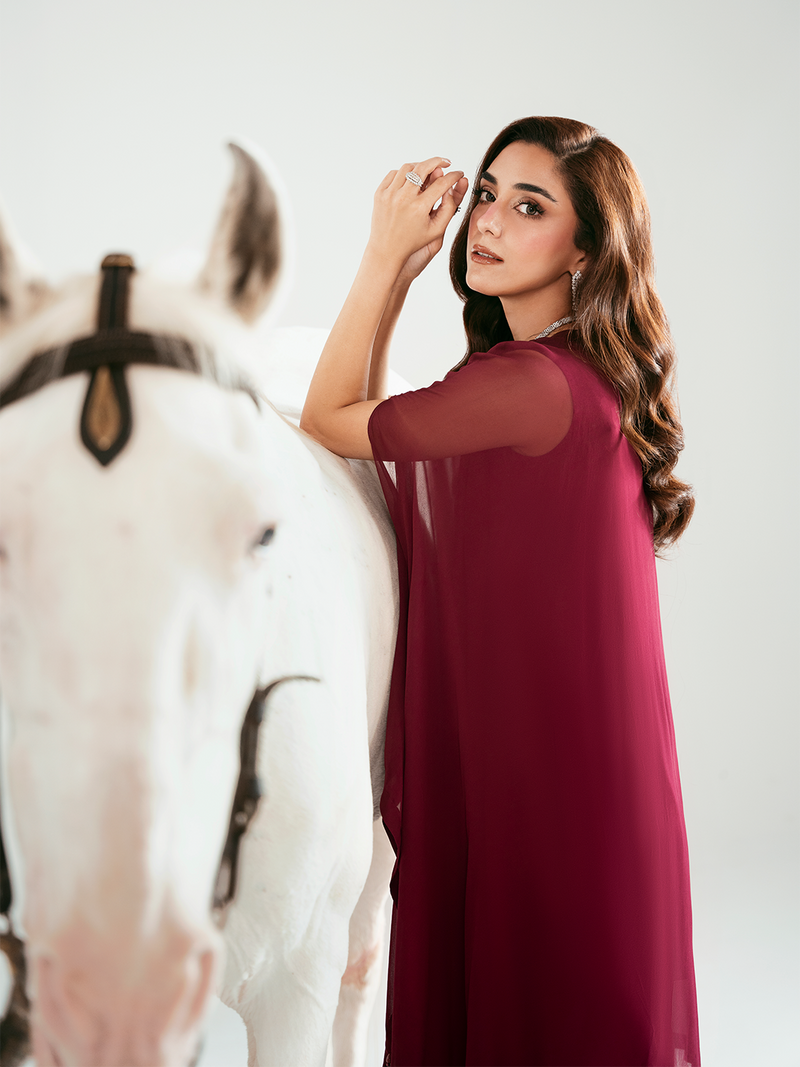 Ain | Luxe Edit | Rose - by Libasekhas UK - Registered Vendor of : Ain - 100% Original Designer Dress