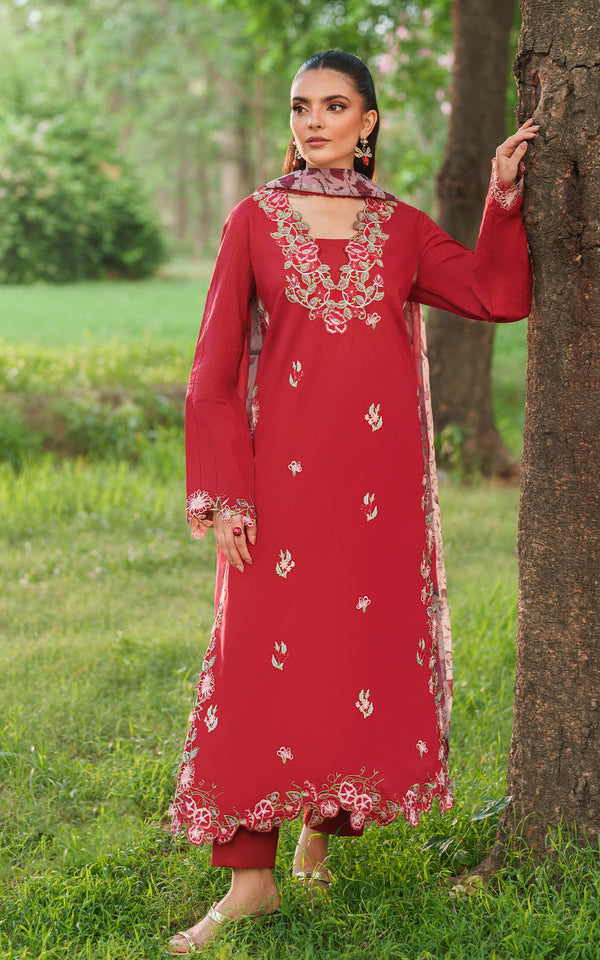 Asifa and Nabeel | Eden Cambric 25 | Rose Whisper ECU25-07 - by Libasekhas UK - Registered Vendor of : Asifa and Nabeel - 100% Original Designer Dress