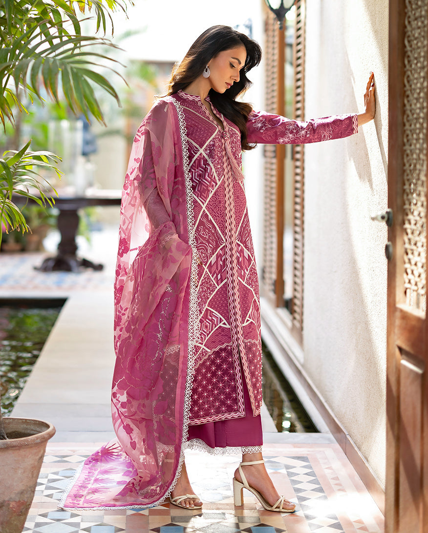 Mushq | Astoria Lawn 26 | Rosea - by Libasekhas UK - Registered Vendor of : Mushq - 100% Original Designer Dress