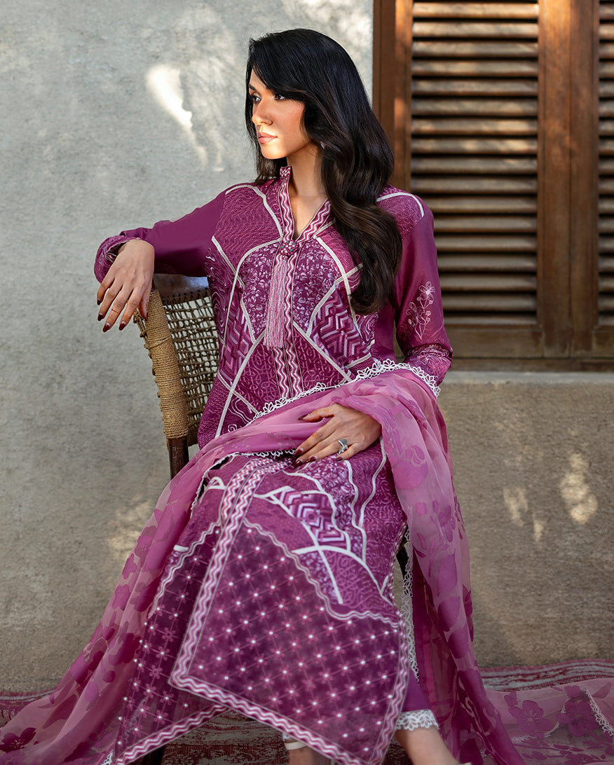 Mushq | Astoria Lawn 26 | Rosea - by Libasekhas UK - Registered Vendor of : Mushq - 100% Original Designer Dress