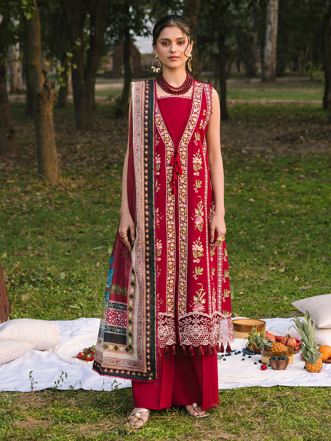 Mahnur | Dahlia Luxury Lawn 25 | Rosina - by - Libasekhas UK - Registered Vendor of : Mahnur - 100% Original Designer Dresss