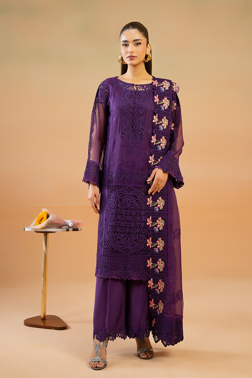 Saad Shaikh | Cutwork 26 | Rosira - by Libasekhas UK - Registered Vendor of : Saad Shaikh - 100% Original Designer Dress