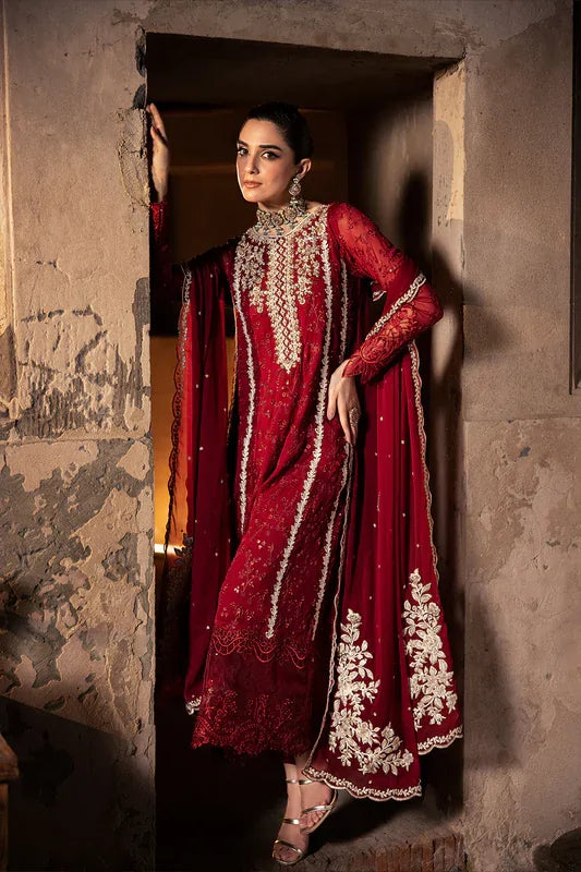 Azure | Luxe Formals | Royal Crimson - by Libasekhas UK - Registered Vendor of : Azure - 100% Original Designer Dress