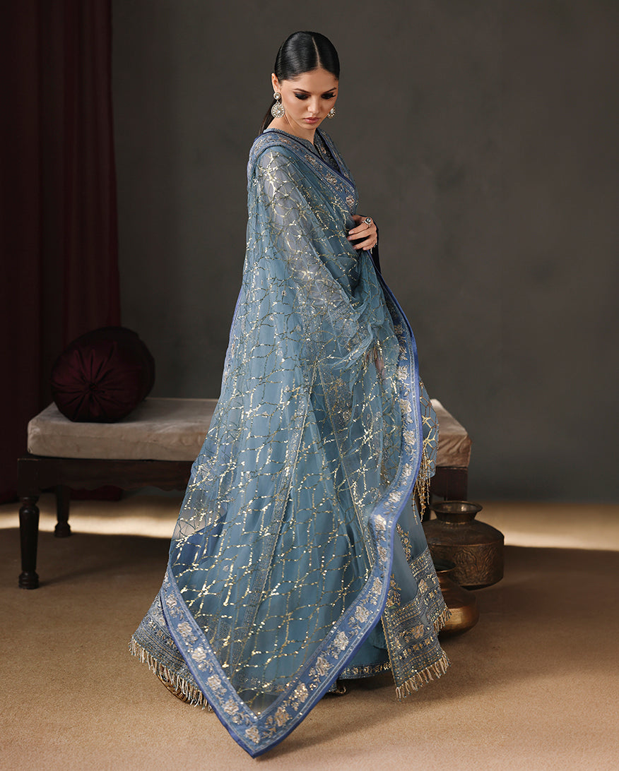 Roheenaz | Royale Eternel Chiffon Edit | Royal Muse - by Libasekhas UK - Registered Vendor of : Roheenaz - 100% Original Designer Dress