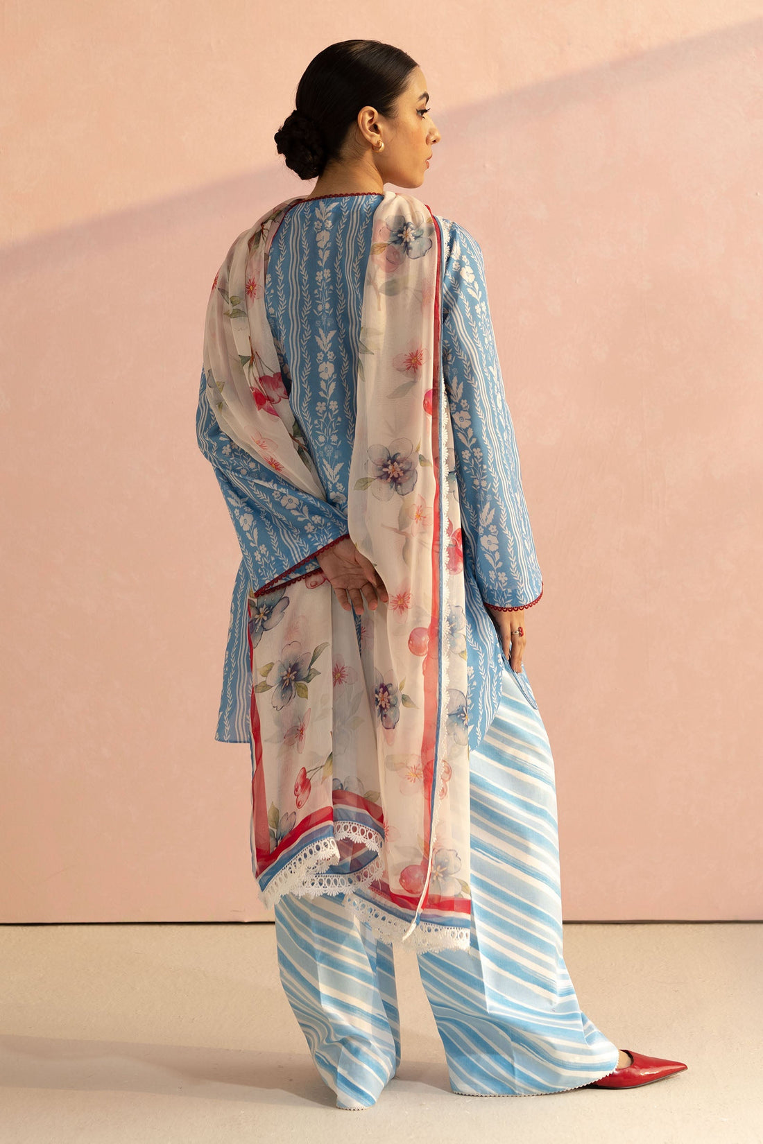 Zara Shahjahan | Coco Prints 25 | Ruby-9B - by - Libasekhas UK - Registered Vendor of : Zara Shahjahan - 100% Original Designer Dresss