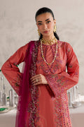 Batik | Festive Eid 26 | Rust Nazneen - by Libasekhas - Registered Vendor of : Batik - 100% Original Designer Dress