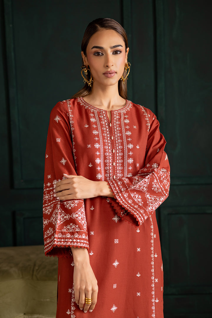 Batik | Winter 25 | Rusty Dusty - by Libasekhas UK - Registered Vendor of : Batik - 100% Original Designer Dress