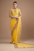 Imrozia Premium | Lumiere Luxury Sarees | 02 Lustrous Gold - by - Libasekhas UK - Registered Vendor of : Imrozia Premium - 100% Original Designer Dresss