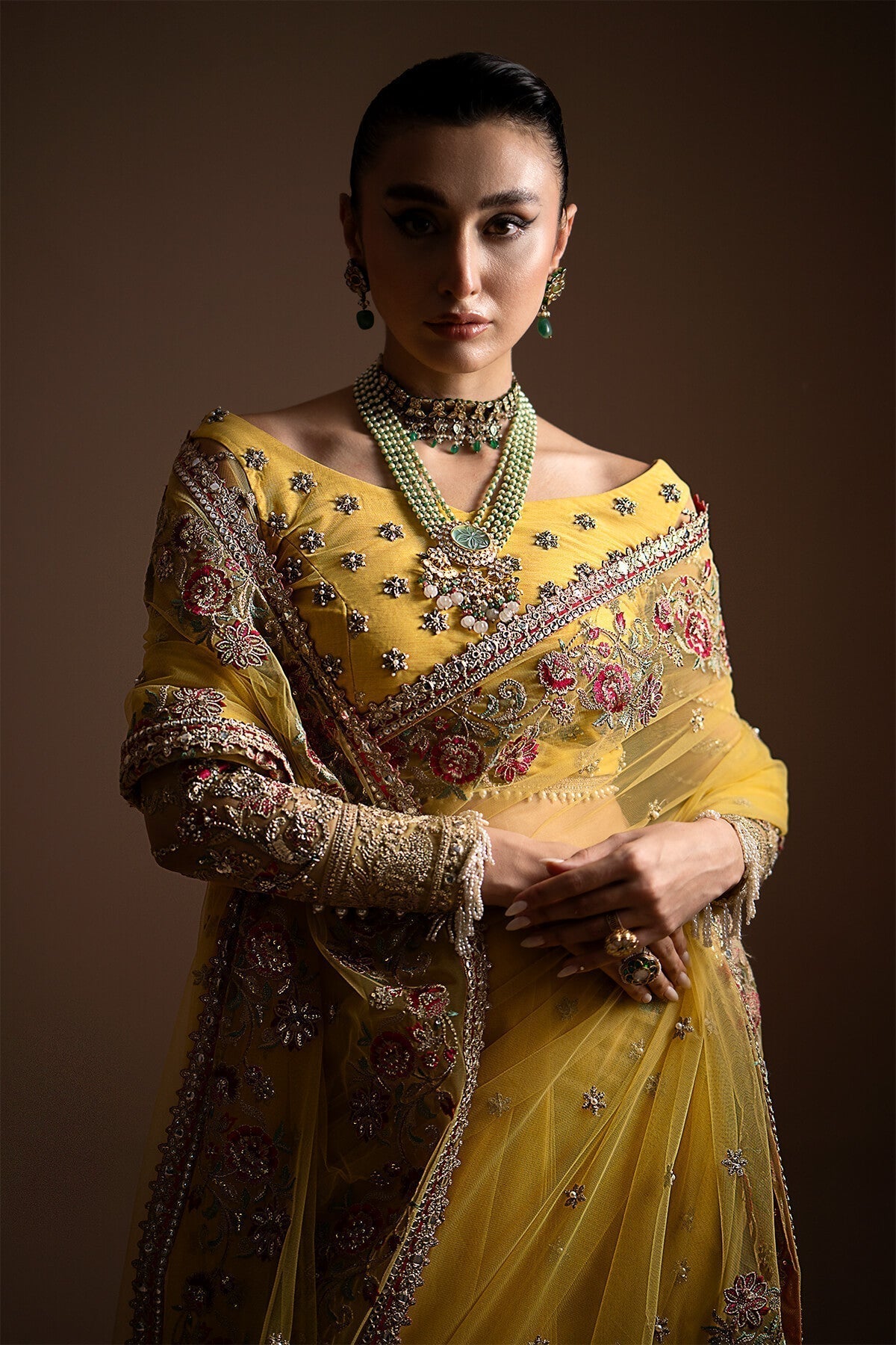 Imrozia Premium | Lumiere Luxury Sarees | 02 Lustrous Gold - by - Libasekhas UK - Registered Vendor of : Imrozia Premium - 100% Original Designer Dresss